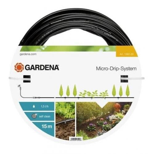 Gardena Druppelbuis 15m 4,6mm Voor Tuinirrigatie - Zelfreinigend, 1,5l/u Drip, Uitbreidbaar