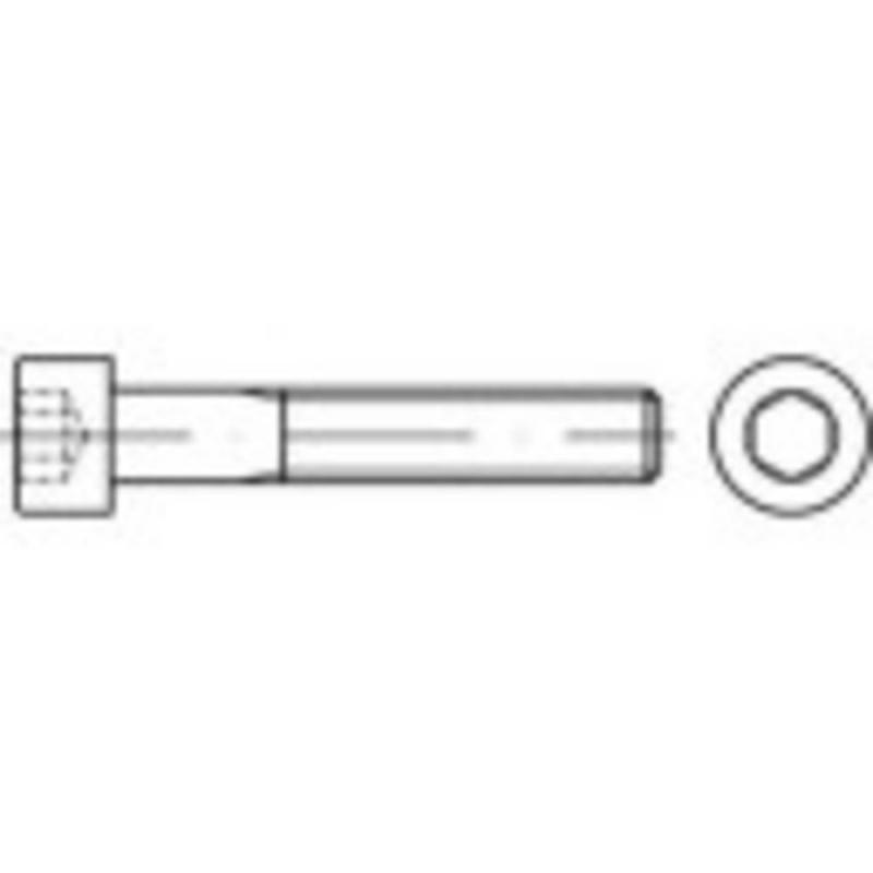 TOOLCRAFT TO-5371938 Cilinderschroeven M2,5 20 mm Binnenzeskant (inbus) RVS A2 100 stuk(s)