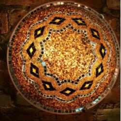 Oosterse handgemaakte mozaiek plafonniere plafondlamp nieuw!