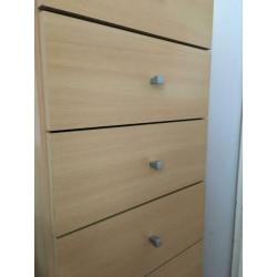 Ladekast eiken 6 lades