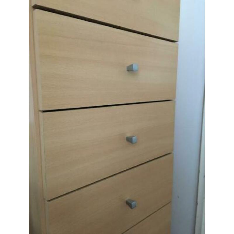 Ladekast eiken 6 lades