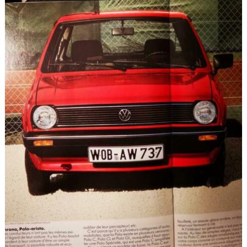Volkswagen VW - Polo - autofolder 1983