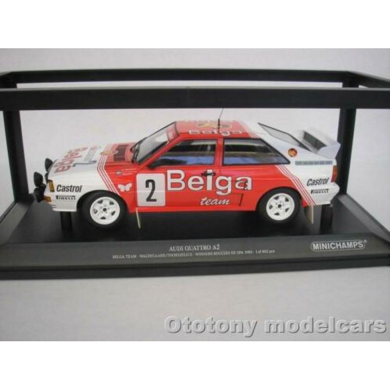 Audi Quattro A2 #2 Boucles de Spa 1985 1/18 Minichamps
