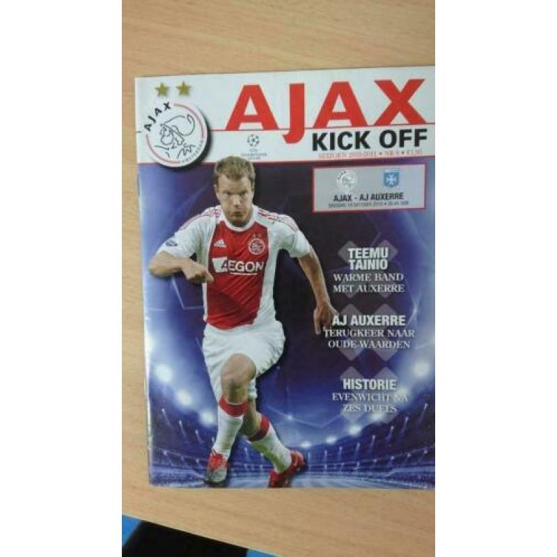 AJAX KICK OFF nummers