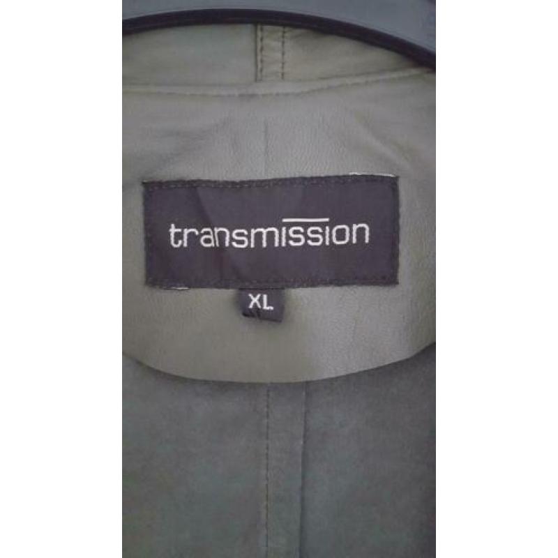 Leren Jas/ colbert Transmission maat XL