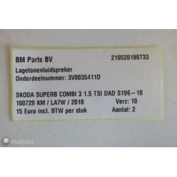 Lagetonenluidspreker Skoda Superb 3 3V0035411D