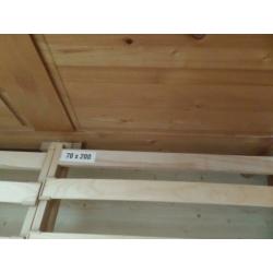 Bed 140 geloogd grenen