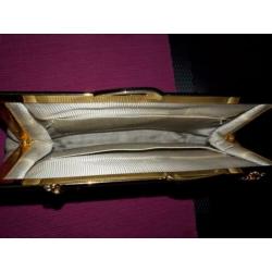 Antieke Geborduurde Dames Handtas Tas Vintage