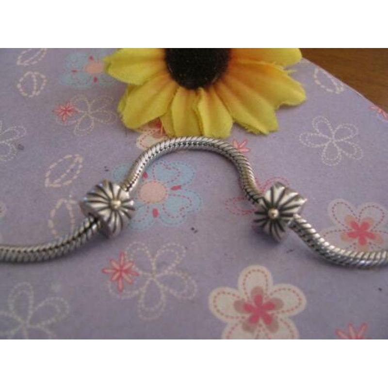 2 x Pandora clip P215 = sunburst + 14 krt GOUD in 1 koop