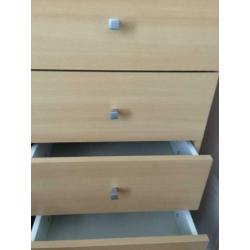Ladekast eiken 6 lades