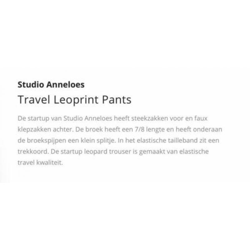 Nieuw met kaartjes Startup Leopard trouwers STUDIO ANNELOES