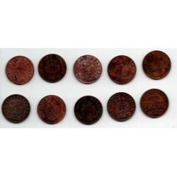 Lot Duitse Staten Preussen 2 Pfenninge 10x- #KM452 en #KM481