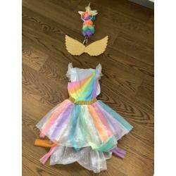 Jurkje “Unicorn” maat 122/128 zo goed als nieuw