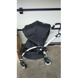 zgan bugaboo bee zwart met grijze wieg prachtig handig buggy