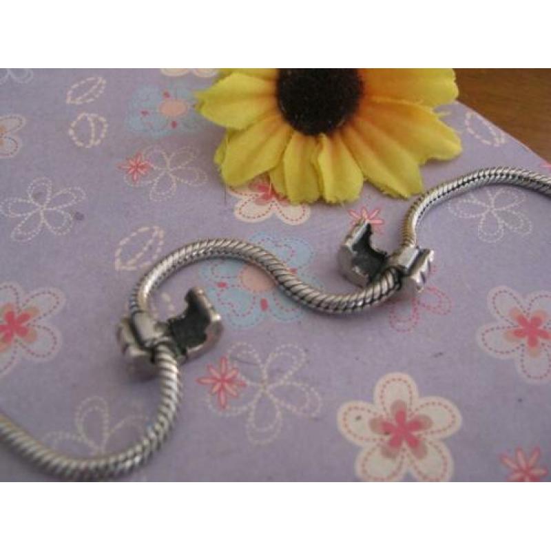 2 x Pandora clip P215 = sunburst + 14 krt GOUD in 1 koop