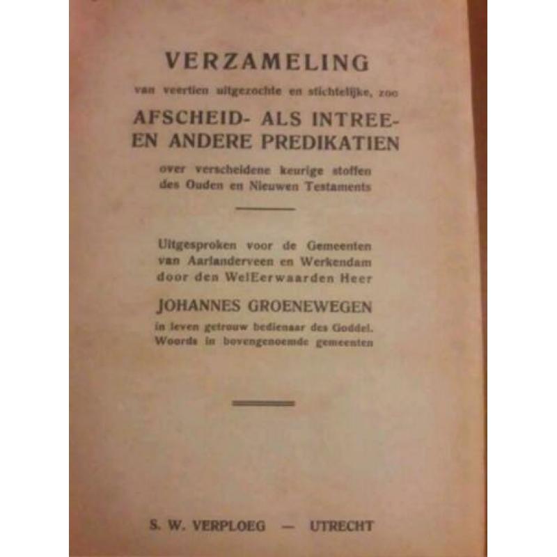 Ds. J. Groenewegen - Verzameling van veertien predikatiën