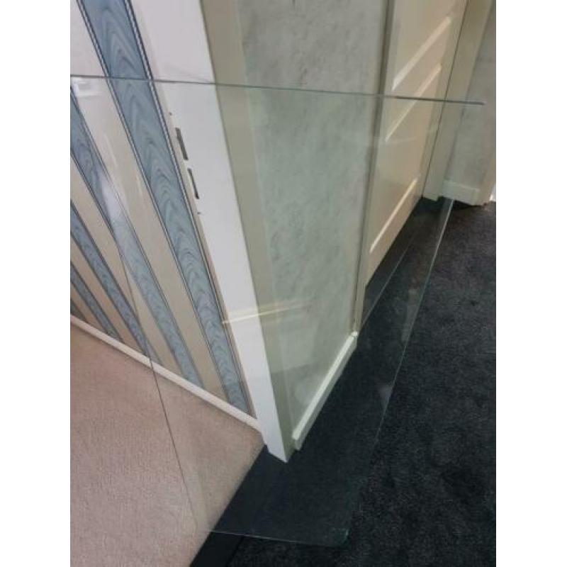 ALLEEN GLASPLAAT TE KOOP Glasplaat facet geslepen-gehard 1,2
