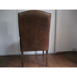 Prachtige schapenleren bureaustoel of fauteuil