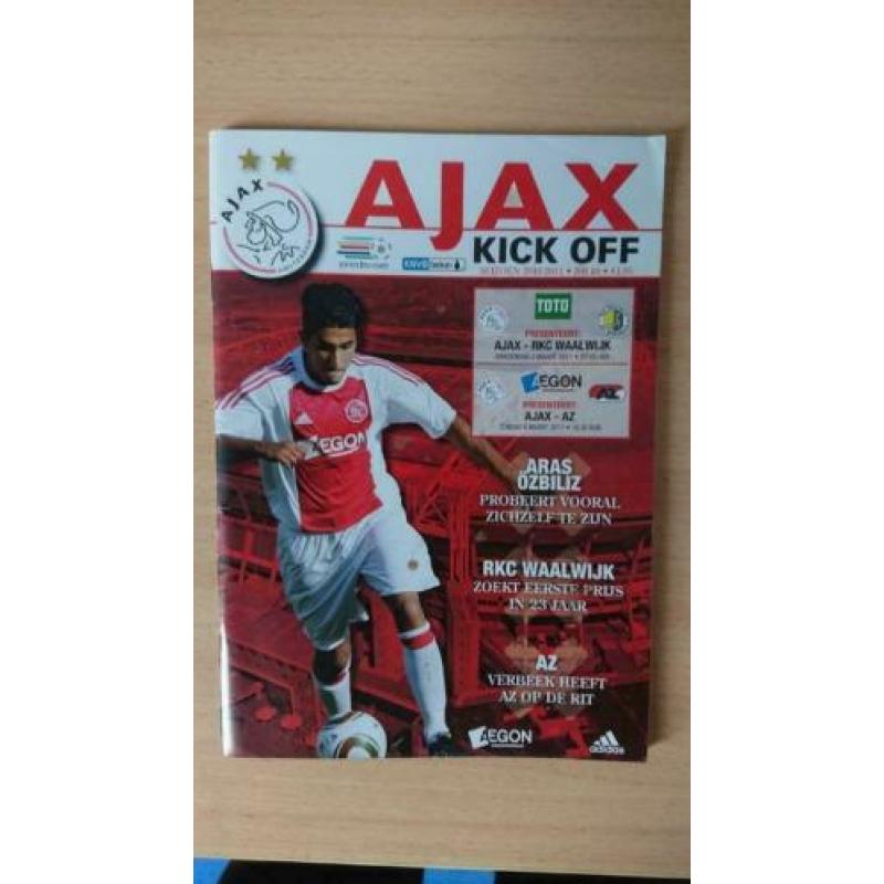 AJAX KICK OFF nummers