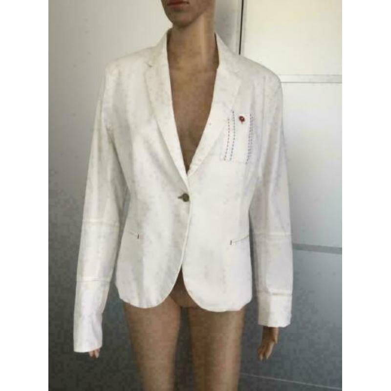 D690 G-Star Raw maat M=38/40 jasje colbert blazer wit