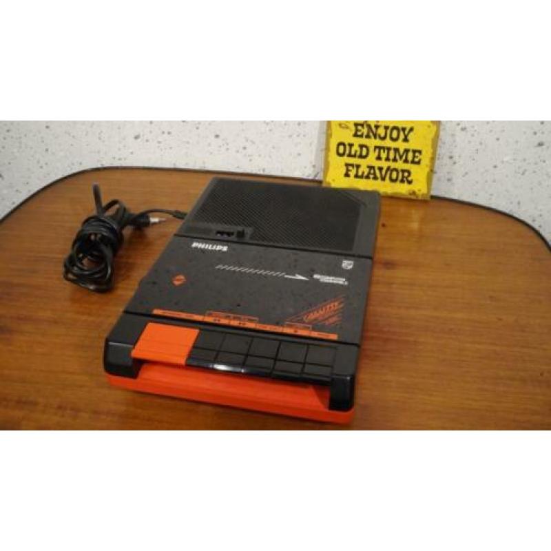 Leuke vintage Philips D 6260 Cassette Recorder