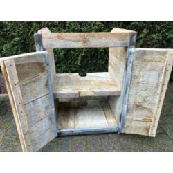 Steenschotten hout 0,96 x 1m40 , zeer oud , om te verwerken