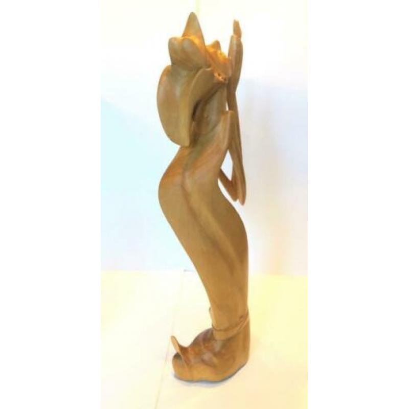 Art deco Balinese houten sculpturen