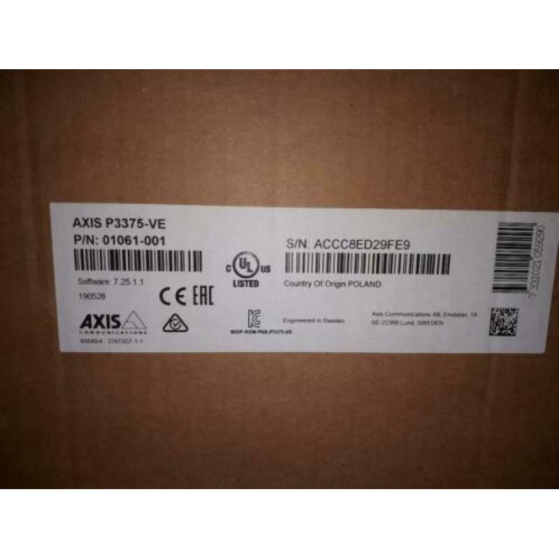 camera axis P3375-VE