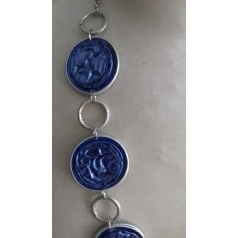 Uniek! Mooie blauwe Nespresso Art ketting