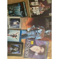 Michael Jackson boeken en dvd en bij ray collectie