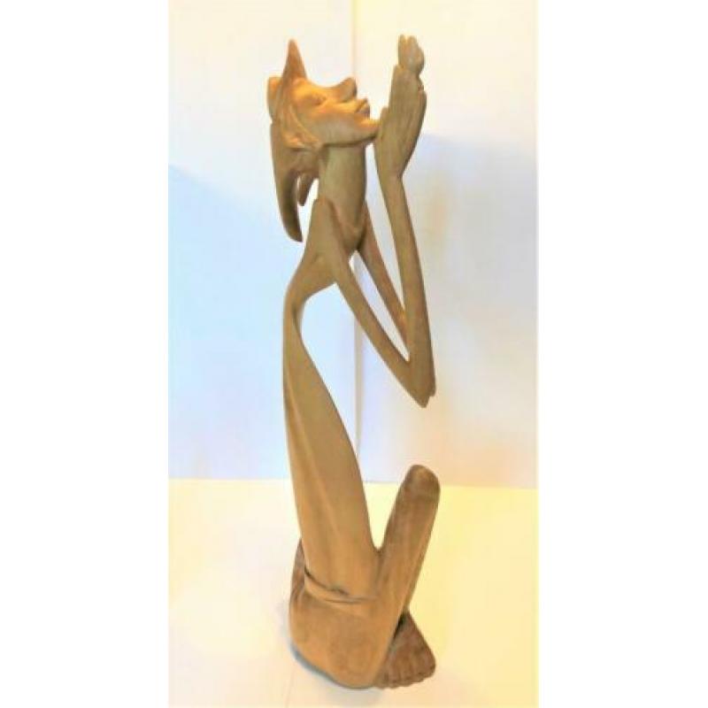 Art deco Balinese houten sculpturen