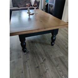 mooie grote grenen salon tafel