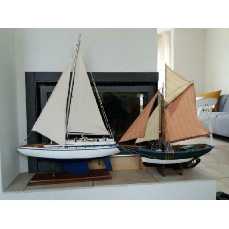 Modelbouw zeilboot (zie foto's voor nog 2 andere modelboten)