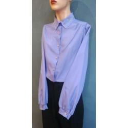 Vintage blouse (70s) met sierlijk kraagje ( MT M)