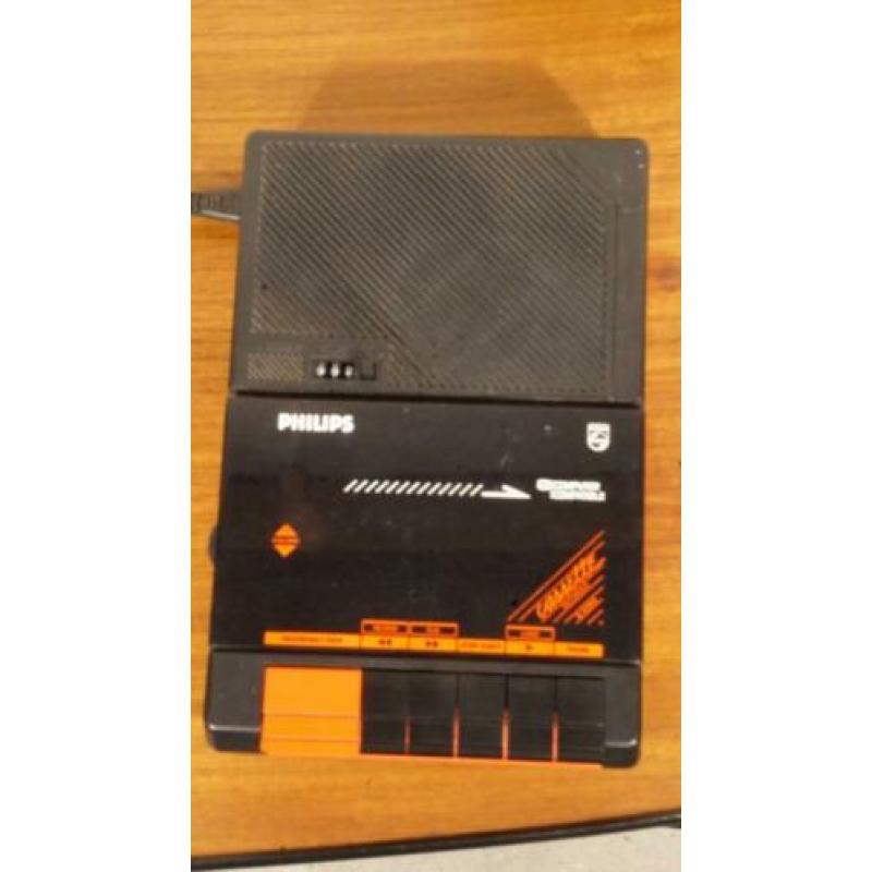 Leuke vintage Philips D 6260 Cassette Recorder