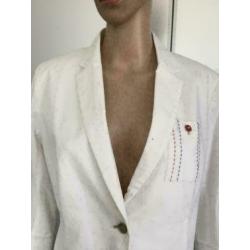 D690 G-Star Raw maat M=38/40 jasje colbert blazer wit