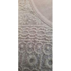 Zwart cropped top PAGE met kant S NIEUW