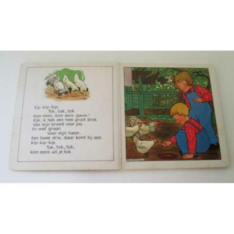 Vintage Prent leesboek H324: Rie Cramer - Bont en blij Nr. 1