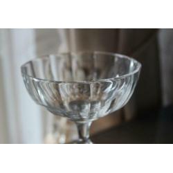Antieke Franse 3 champagne coupes 19e eeuw