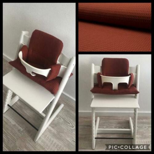 Roest/ terra cotta /brique kussenset oa Stokke Tripp Trapp