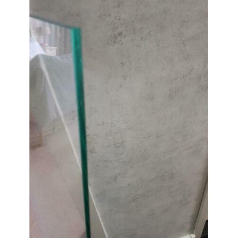 ALLEEN GLASPLAAT TE KOOP Glasplaat facet geslepen-gehard 1,2