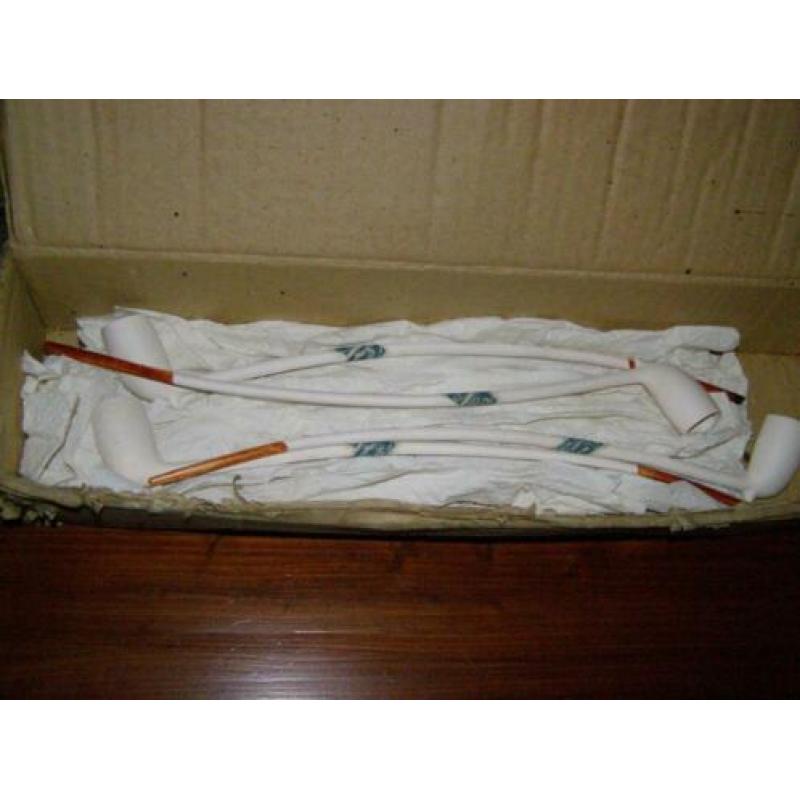 zenith tabaks pijpen lang 40 cm + 3 zenith korte pijpen