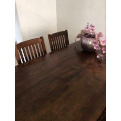 Eettafel + stoelen