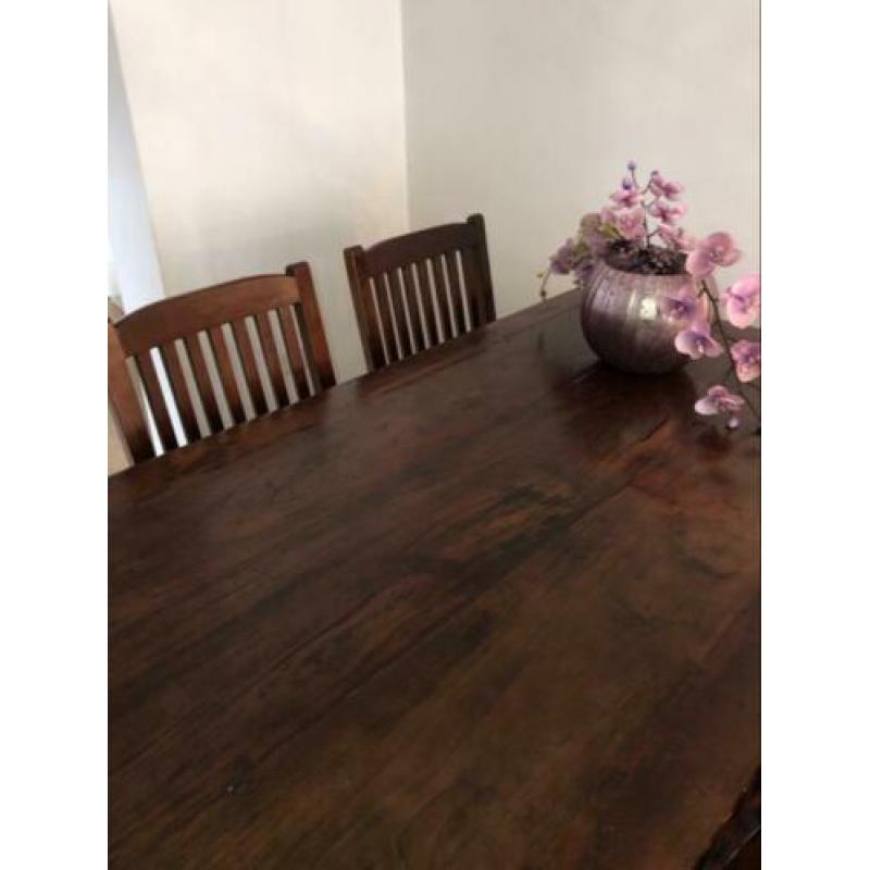 Eettafel + stoelen