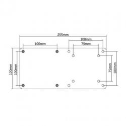 Adapter VESA 75x75, 100x100 voor mini computer MC-721