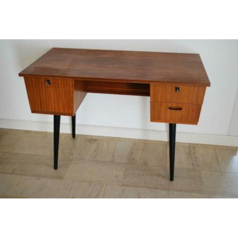 Jaren '50 Teak houten bureau