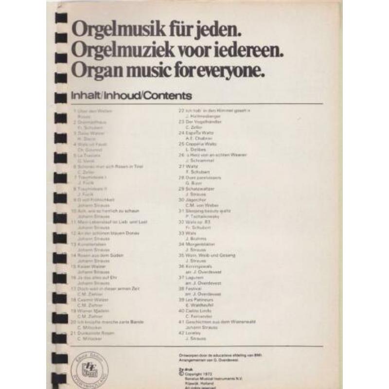Orgelmuziek voor iedereen - Deel 2 - WALSEN en OPERETTES