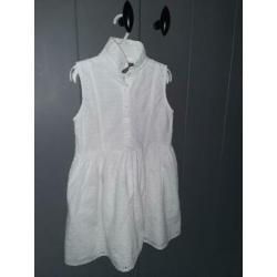 Wit jurkje broderie kant meisje 116 le chic mayoral Primark