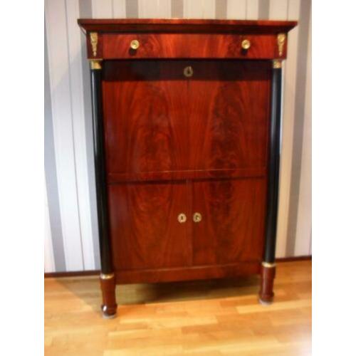 Mahonie Empire (1790-1810) secretaire à abattant, klepbureau