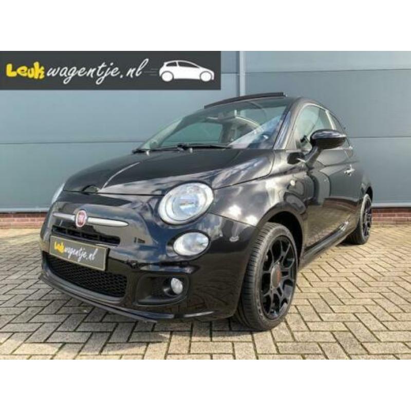 Fiat 500 C 1.2 500S Cabrio * leder * stoelverw. * 16 inch